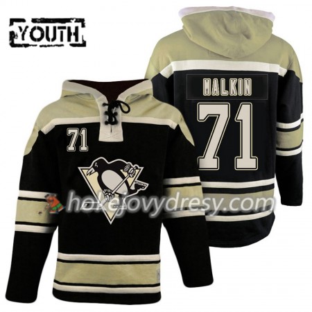 Pittsburgh Penguins Evgeni Malkin 71 Černá Sawyer Mikiny Hooded - Dětské
